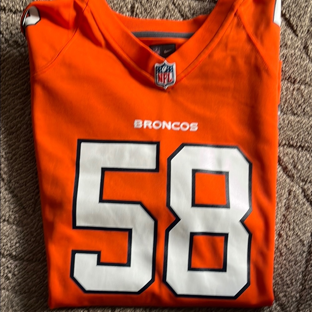 Orange Broncos Jersey